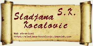 Slađana Kočalović vizit kartica